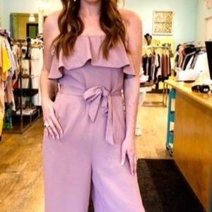 Aritzia Mauve size 6 ruffle jumpsuit